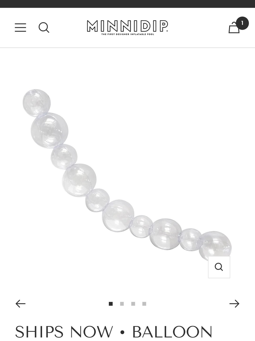 Minnidip Clear Bubble Balloon Garland - Clear